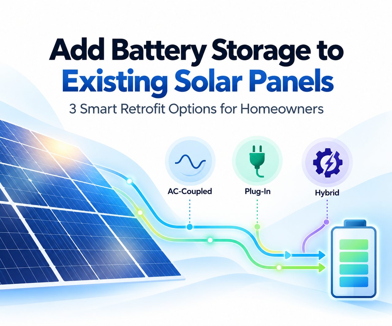 Já tem painéis solares? 3 formas de adicionar armazenamento em baterias sem substituir todo o sistema